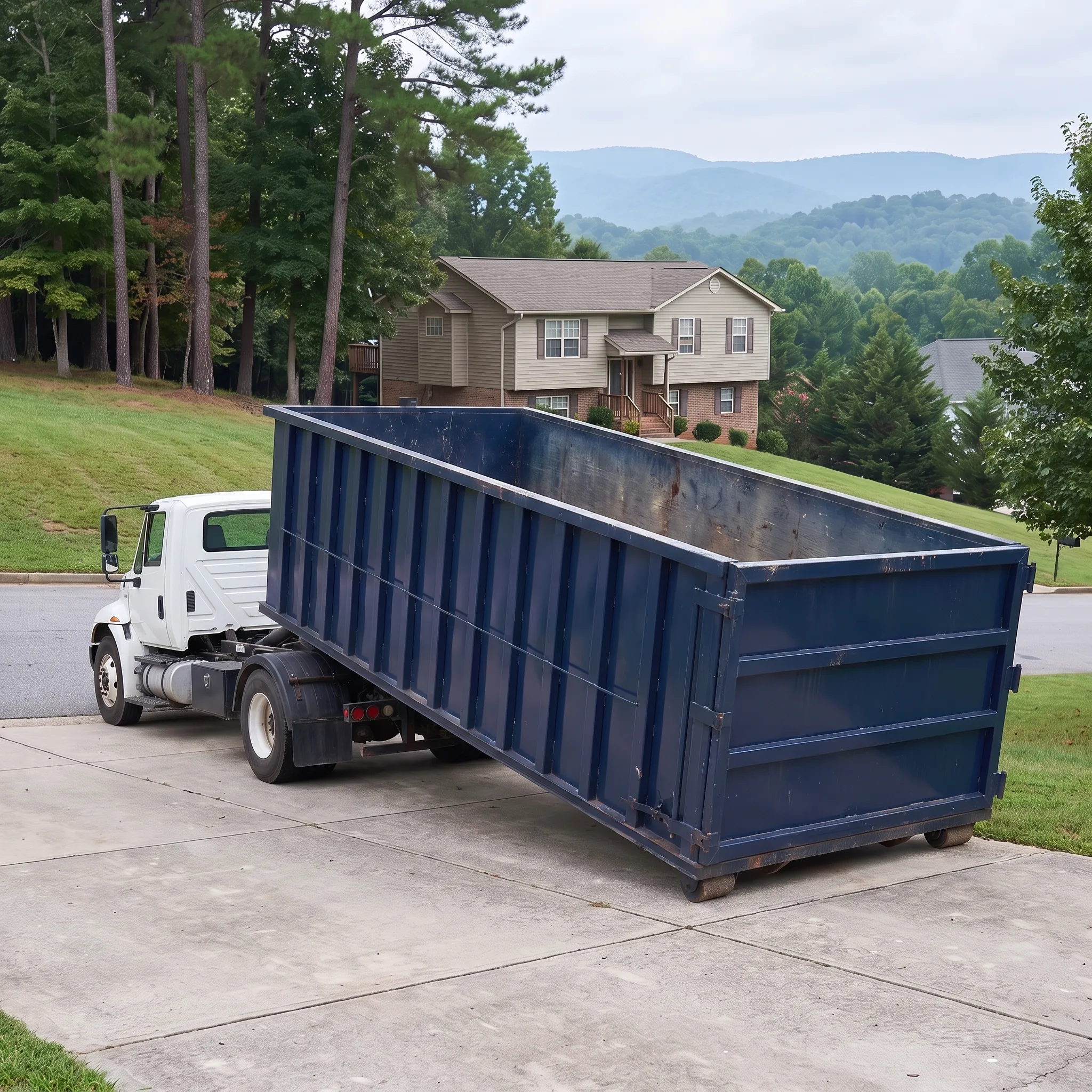 Roll-off dumpster delivery in North Carolina